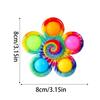Colorful Bubble Music Rotating Fingertip Gyroscope Release Press And Release Silicone Toy