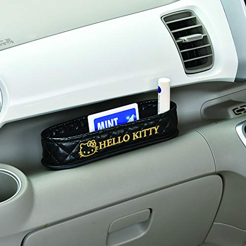 Seiwa Hello Kitty Accessory Case KT531 Black & Gold HELLO KITTY