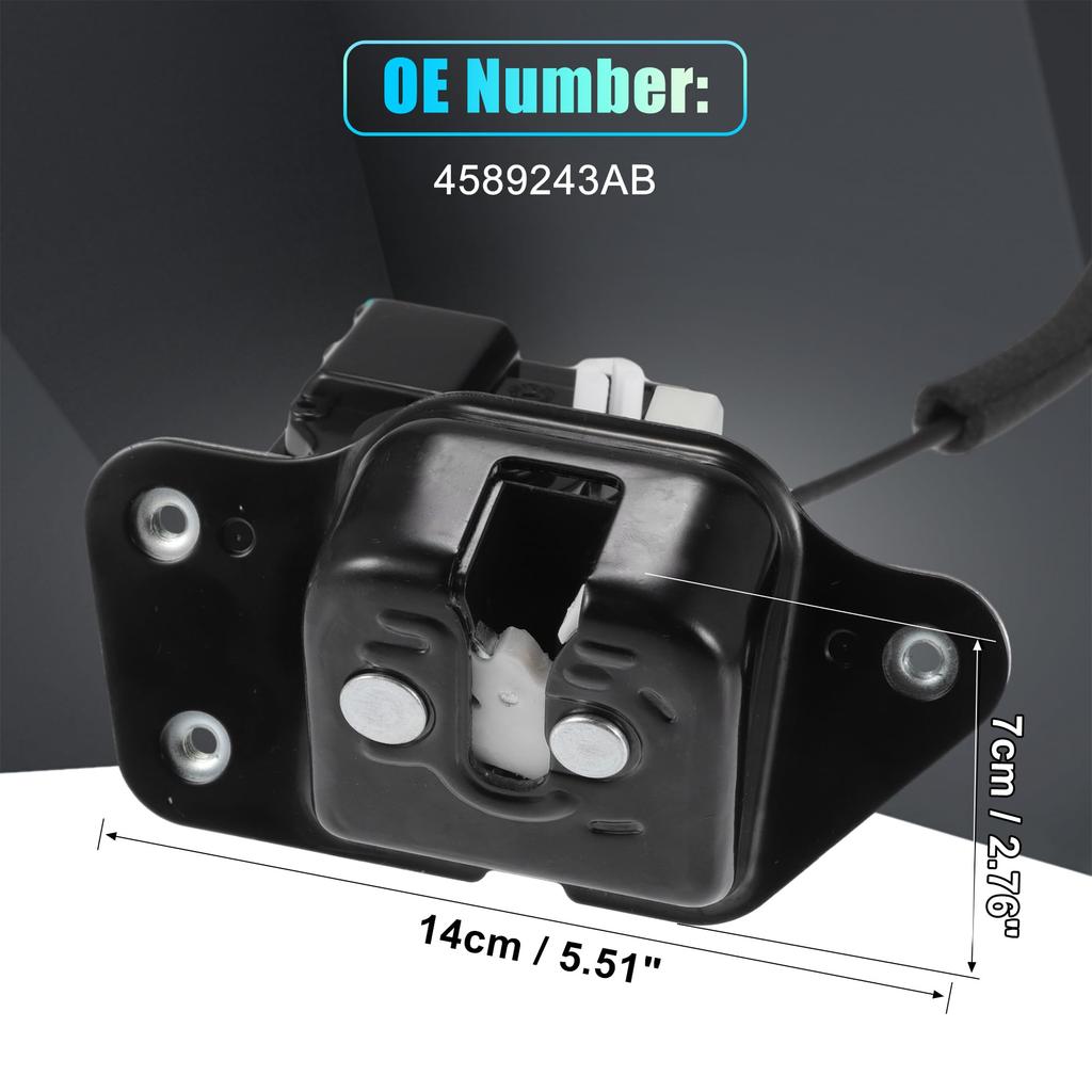 X AUTOHAUX Rear Liftgate Door Lock Actuator with Tailgate Latch Assembly Number Black for Dodge Grand Caravan Dodge Journey and Jeep Grand Cherokee