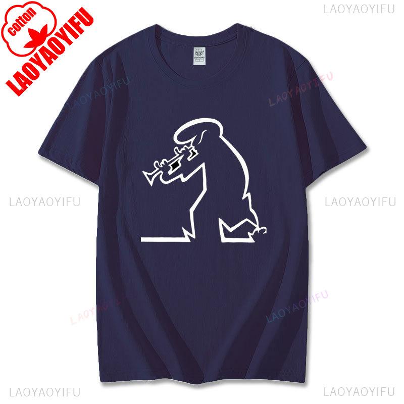 Happy La Linea Summer Casual T-Shirts Men Round Neck Graphic T Shirt Badum Linus Lineman Short Sleeve Tees Fashion Cotton Tops