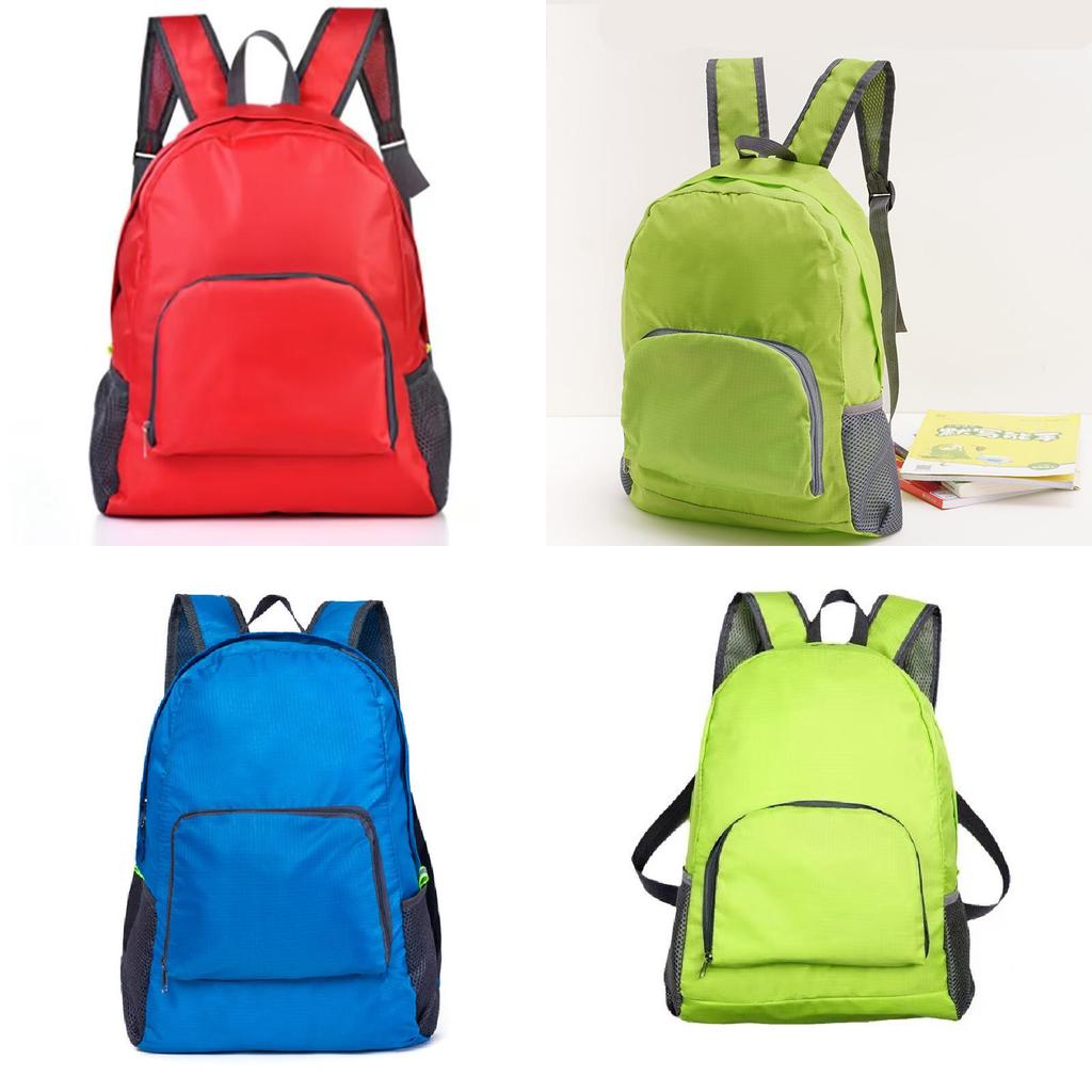 Casual Collapsible Backpack With Breathable Nylon Material For Leisure Trips