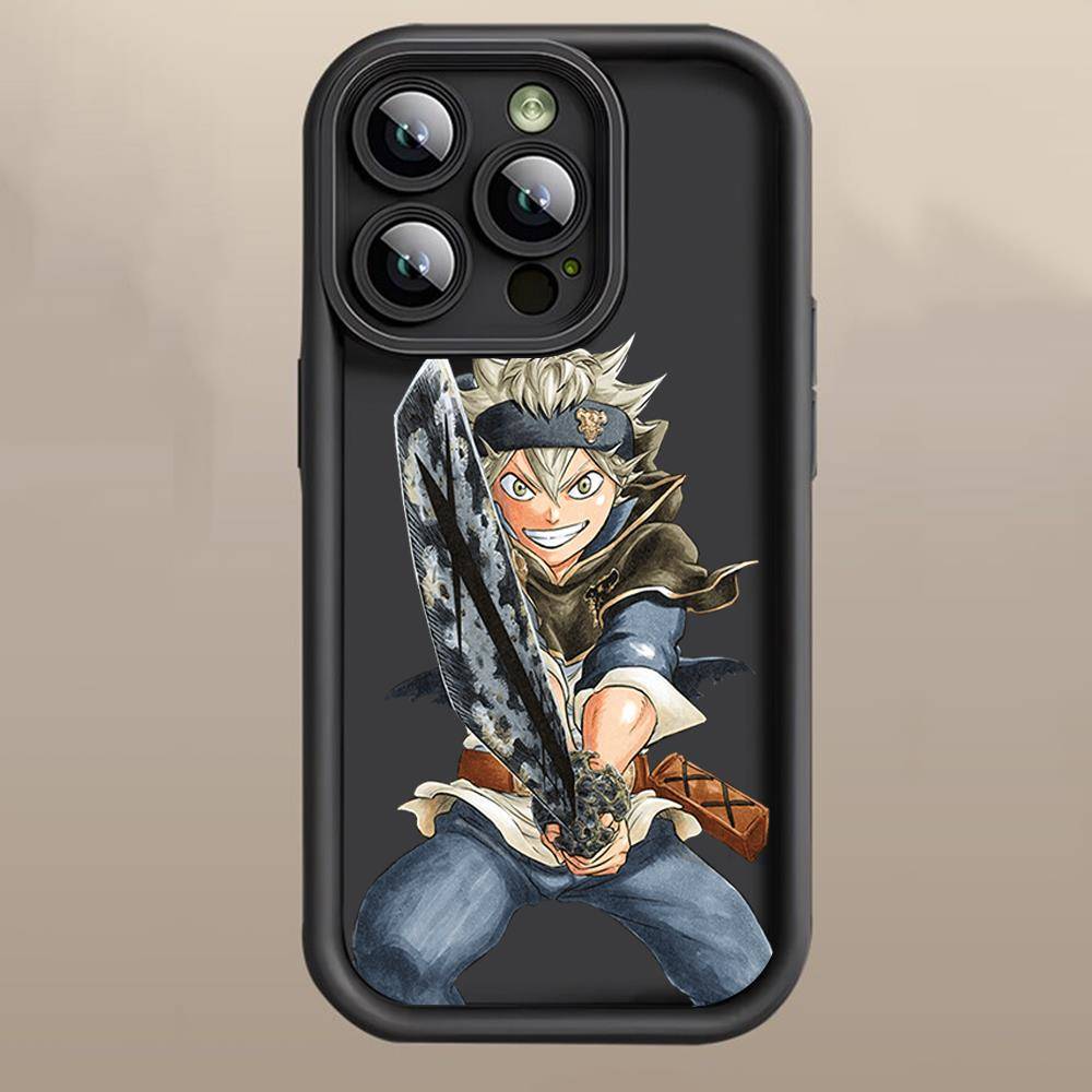 D-54 Black Clover  Case for iPhone 15 14 13 12 8 Plus Samsung S24 S23 Ultra A04S A05S Huawei P40 P50 P60 Nova 11 Pro Max OPPO A17K Reno 10