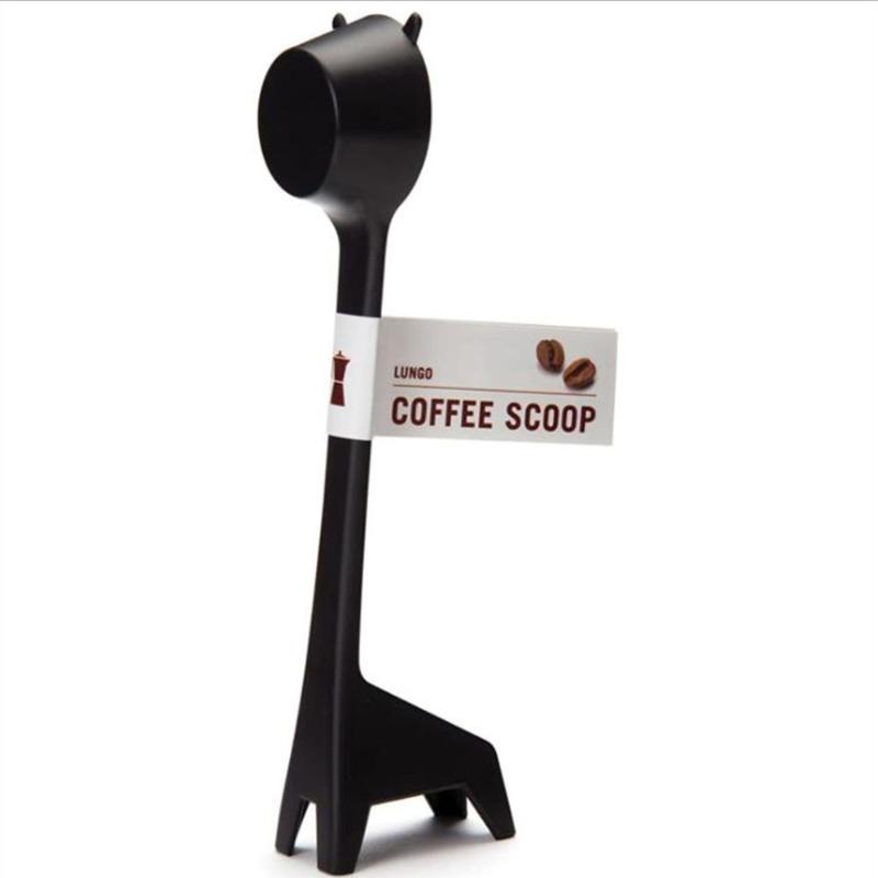

1pcs Creative Cartoon Giraffe-Shaped Coffee Bean Powder Measuring Spoon Plastic Quantitative Measuring Scoop for Coffee чёрный