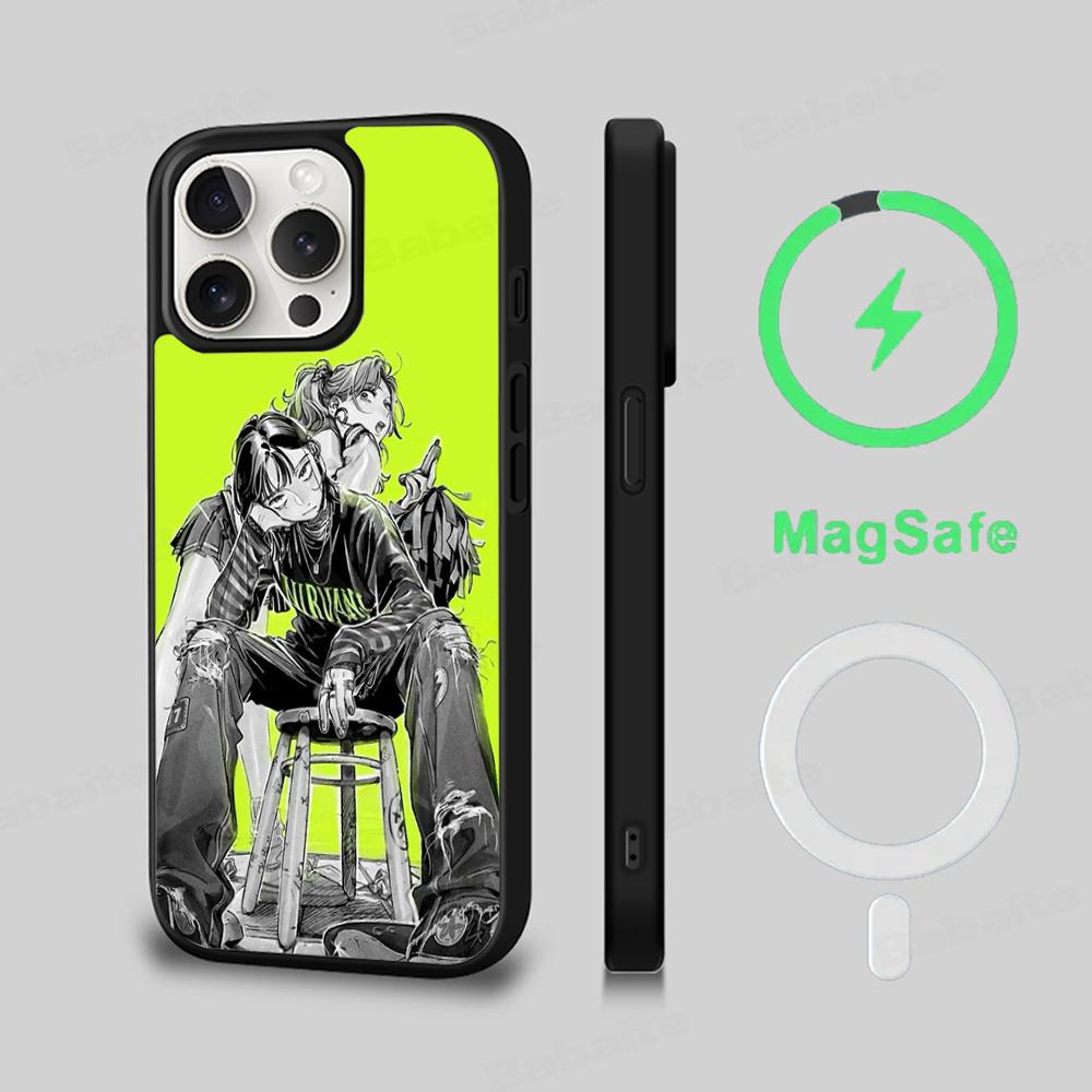

A-Ая О-Оосава К-Кога М-Мицуки Чехол для телефона Магнитный чехол Для IPhone 16 14 13 12 11 15 Pro Max Plus Для Magsafe Беспроводная зарядка iPhone 15 Pro