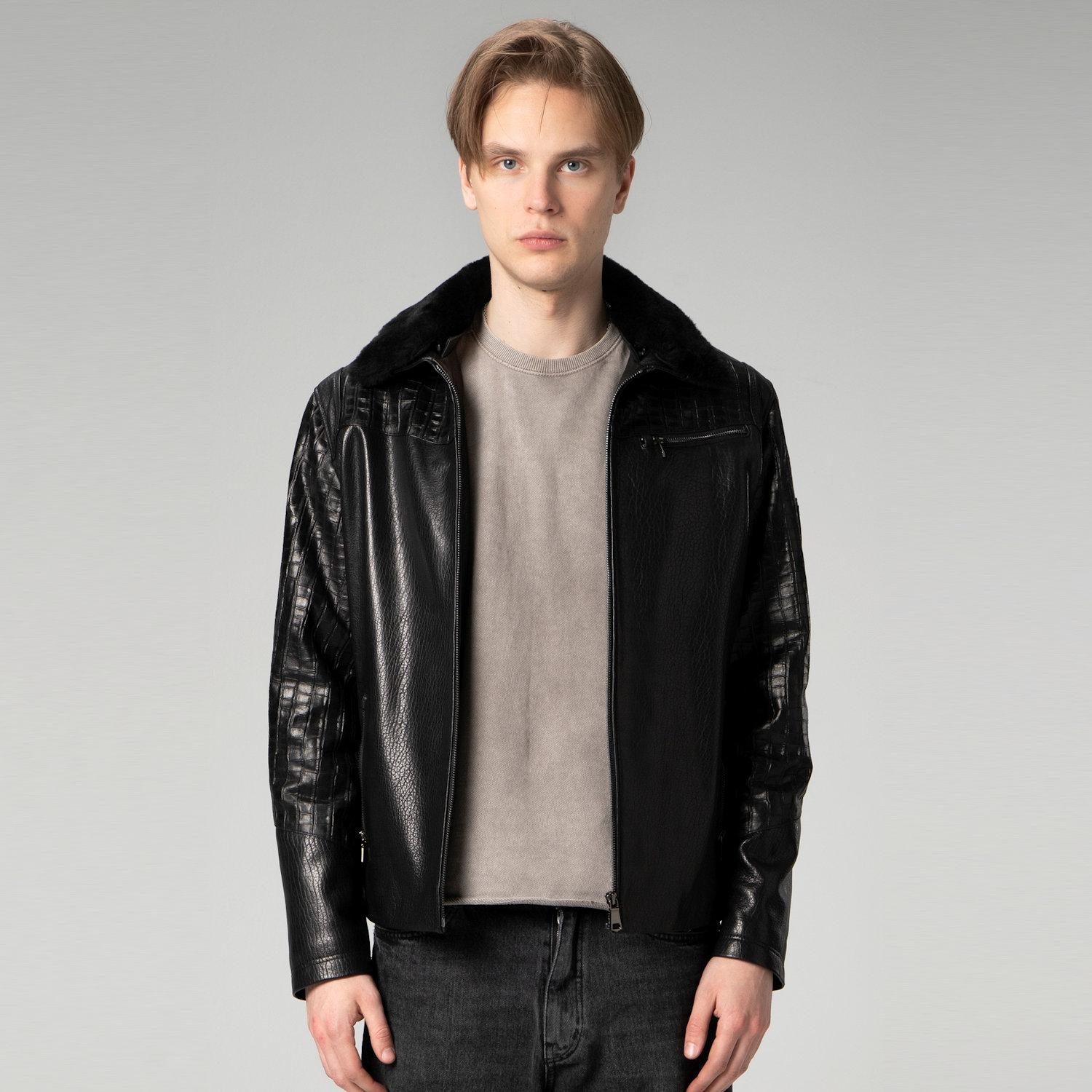 

Мужская куртка из натуральной кожи, мужская куртка