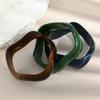 Exaggerated Acrylic Wavy Geometric Chunky Bracelet for Women Vintage Blue Brown Green Resin Wrist Bangles Charm Jewelry Gifts