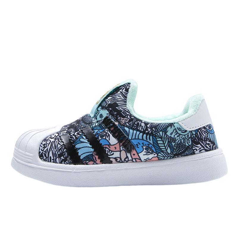 Shell head classmate spring and autumn mesh girls casual shoes one pedal children's sports shoes soft-soled baby boys shoes