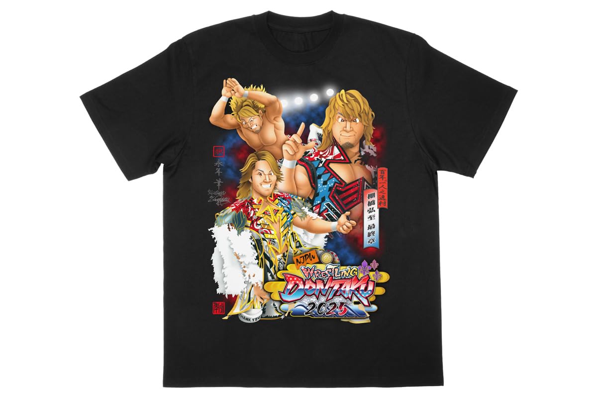 

New Japan Hiroshi Tanahashi Illustration 2025 S 6400103452 Pro-Wrestling T-shirt