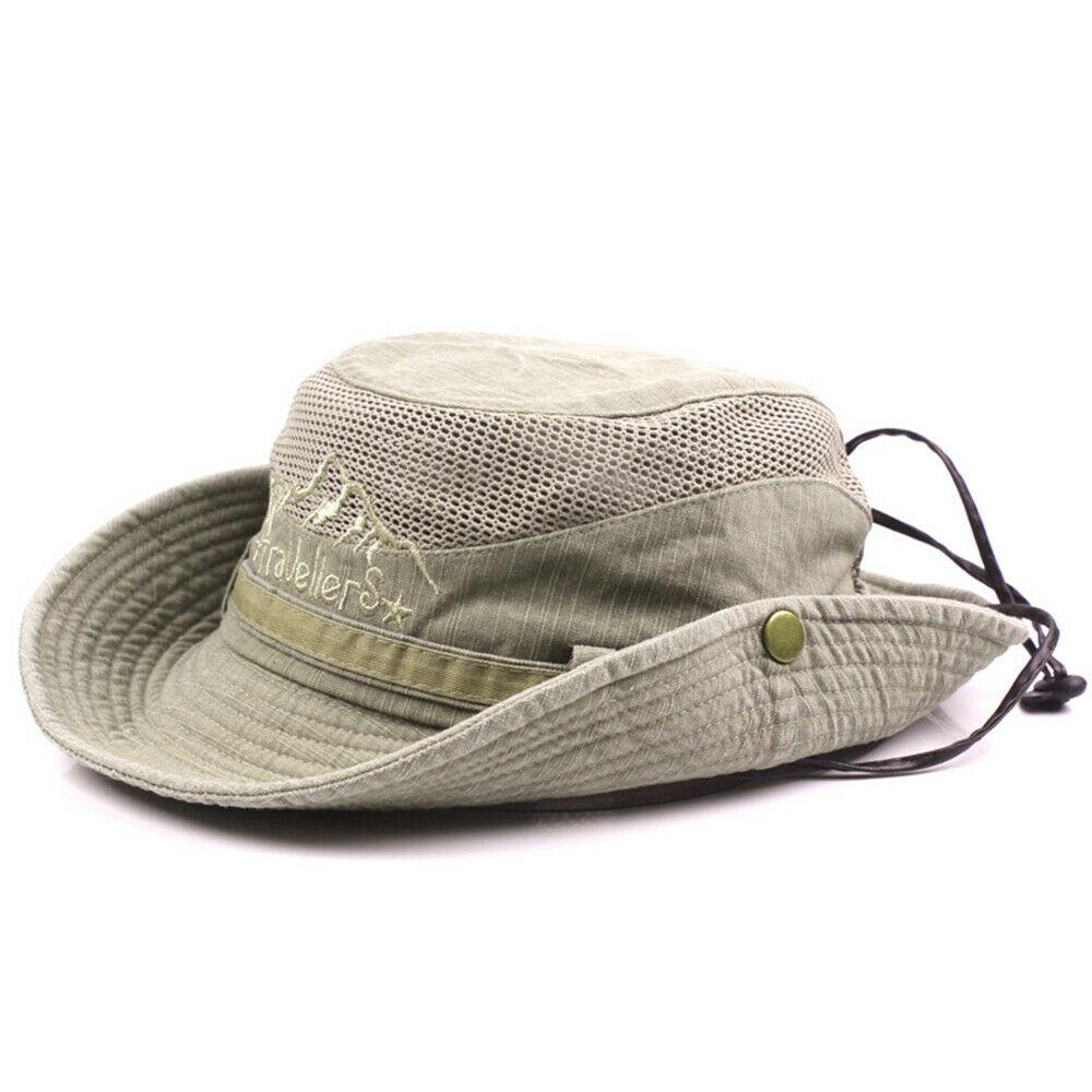 Waterproof Bucket Hat Summer Men Women Hat Outdoor UV Protection Wide Brim Panama Safari Hunting Hiking Fishing Sun Hat