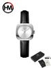 Women's Quartz Watches Square Watch Fashion Silicone Strap Simulated Smart Dial 35mm Black Rose Gold Quartz Movement Girls Gift Watch