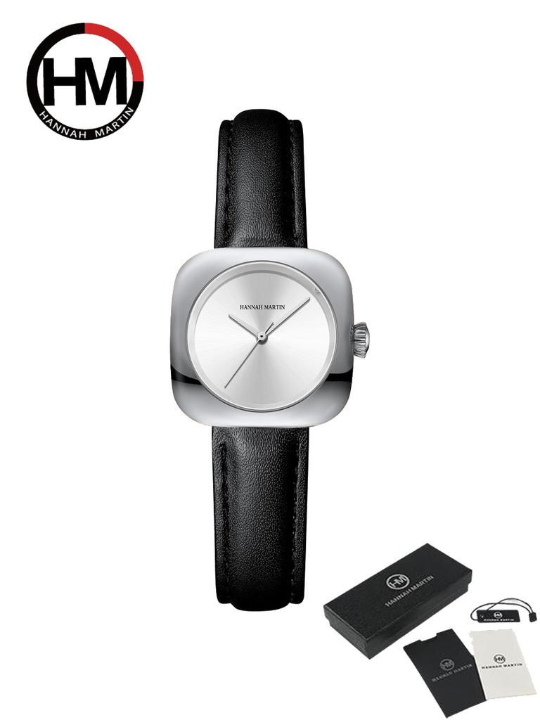 Women's Quartz Watches Square Watch Fashion Silicone Strap Simulated Smart Dial 35mm Black Rose Gold Quartz Movement Girls Gift Watch