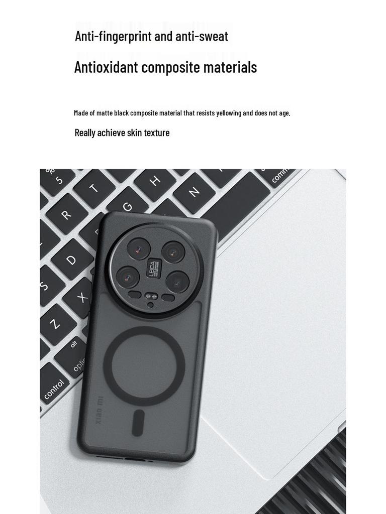 Xiaomi Poco F7U Skin-Feel Matt Magnetisch Qi Armor TPU Hülle für PocoX7Pro