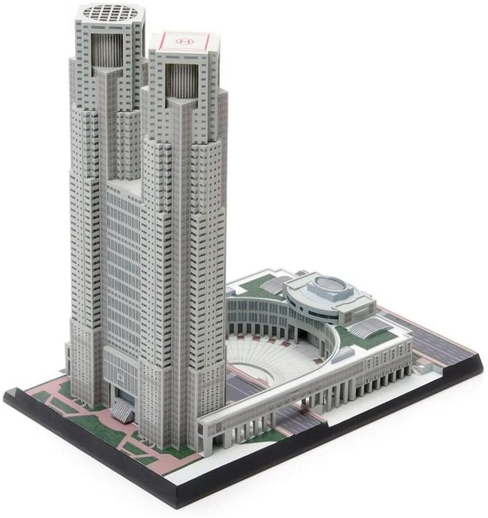 Wave 1/2000 Tokyo Metropolitan Government Building Snap-Fit Type Plastic Model Kit (No Glue Required) OG021