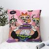 Powerpuff Cartoon Pillowcase Merch Printing Cushion Cover Throw Pillow Cover Living Room Decorations Square Multi Size