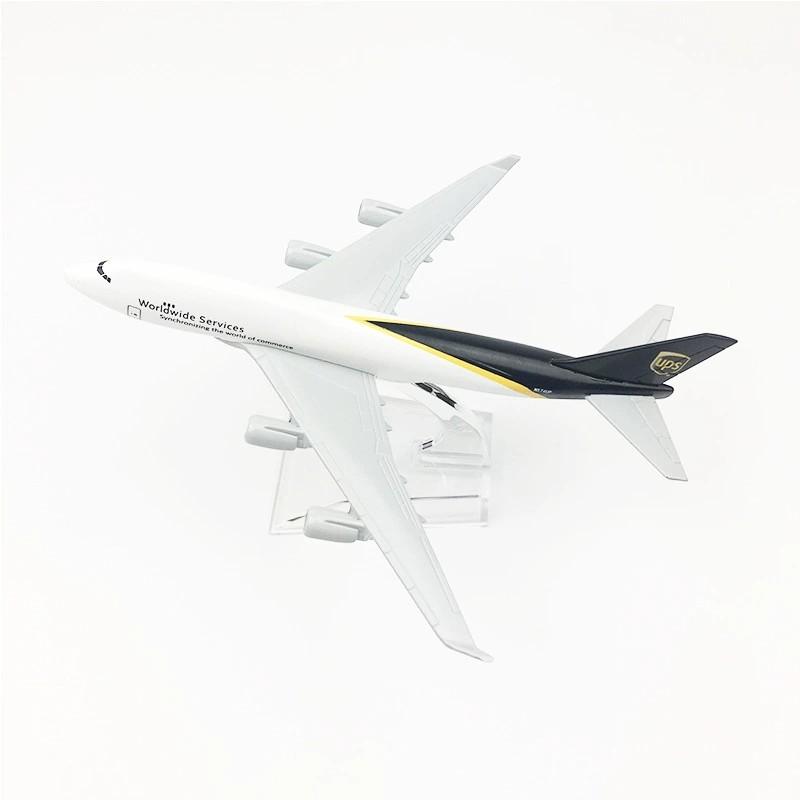 Model B747 UPS Airways 16cm Airplane 1/400 Scale Alloy Simulation Plane Souvenir Metal Aircraft With Stand Ornament