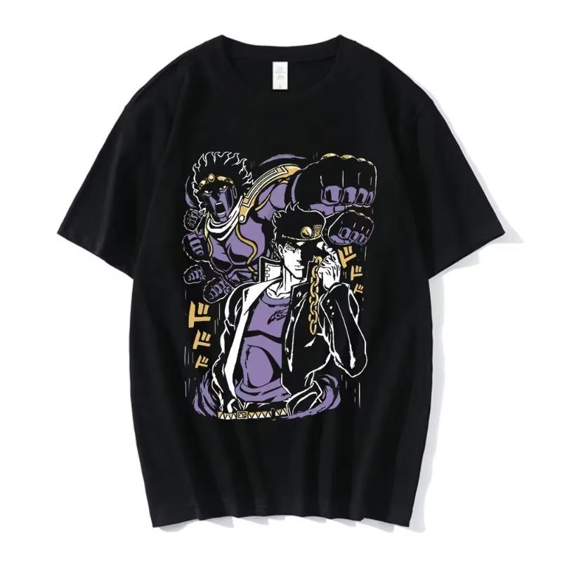 Tricou Anime Jojo Bizarre Adventure Bărbați Jotaro Star Platinum Manga Tricouri Grafice Bărbați Femei Modă Mânecă Scurtă Topuri Casual