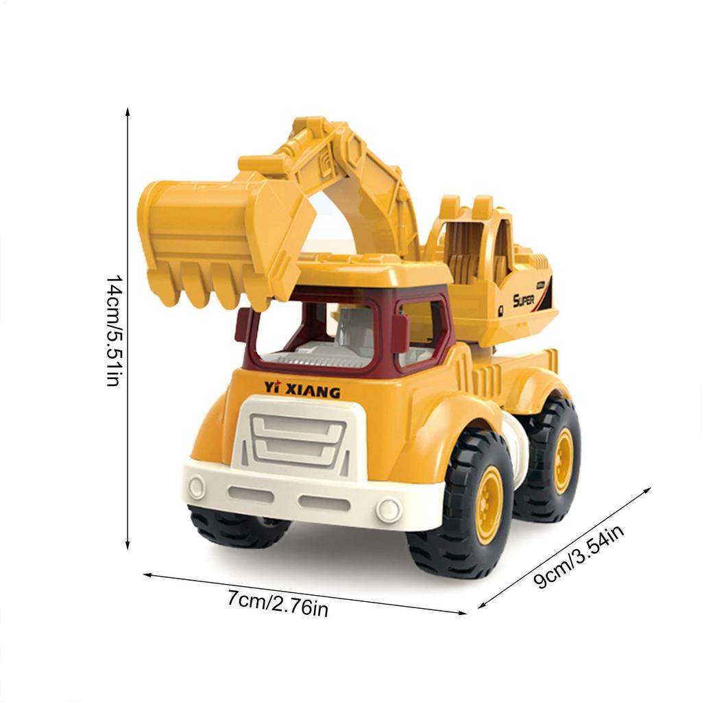 1 Pack Pull Back Cars Construction Powered Toy Vehicles Construction Multipurpose Construction Vehicle Toys for Toddlers