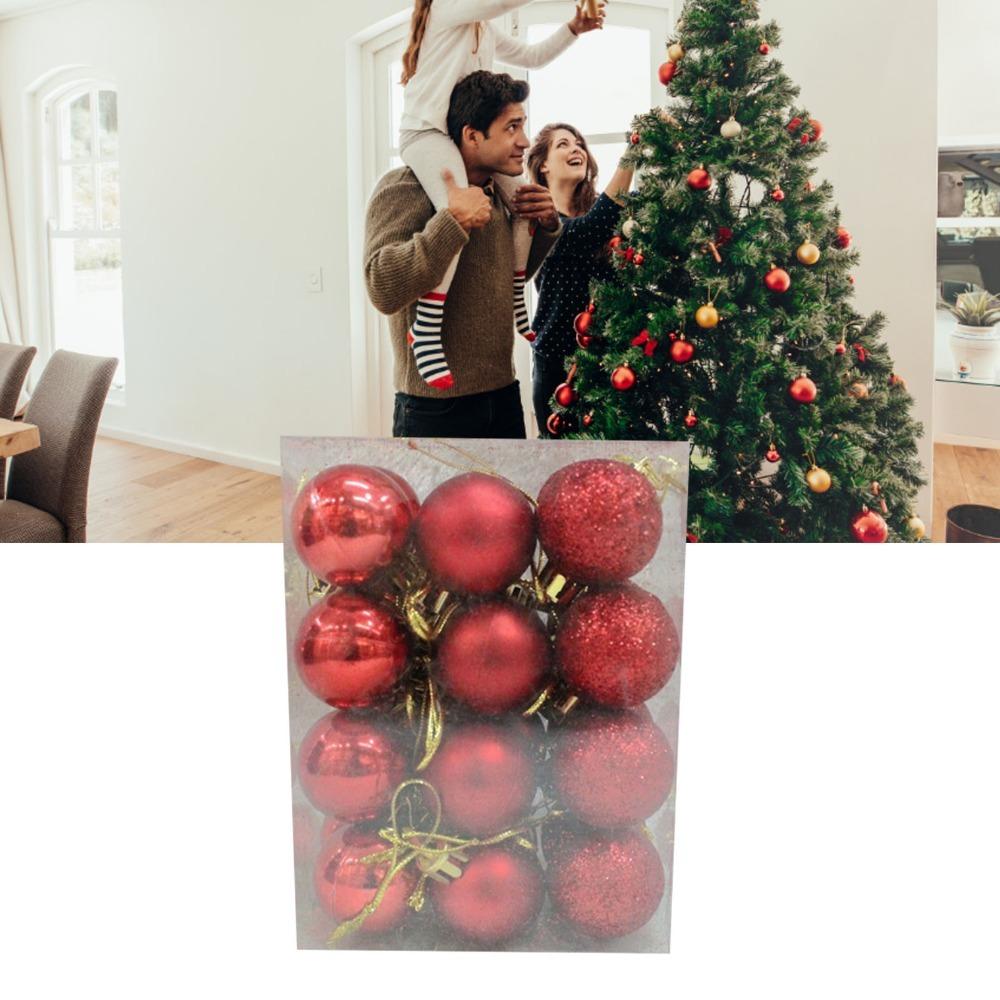 72pcs 3 Cm Christmas Balls 1.2 In Christmas Hanging Ball Christmas Tree Balls  Wedding Decor