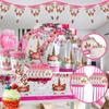 Wreath Unicorn Kids Birthday Party Supplies Enchanting Tableware Cups Plates Forks Napkins And Banner