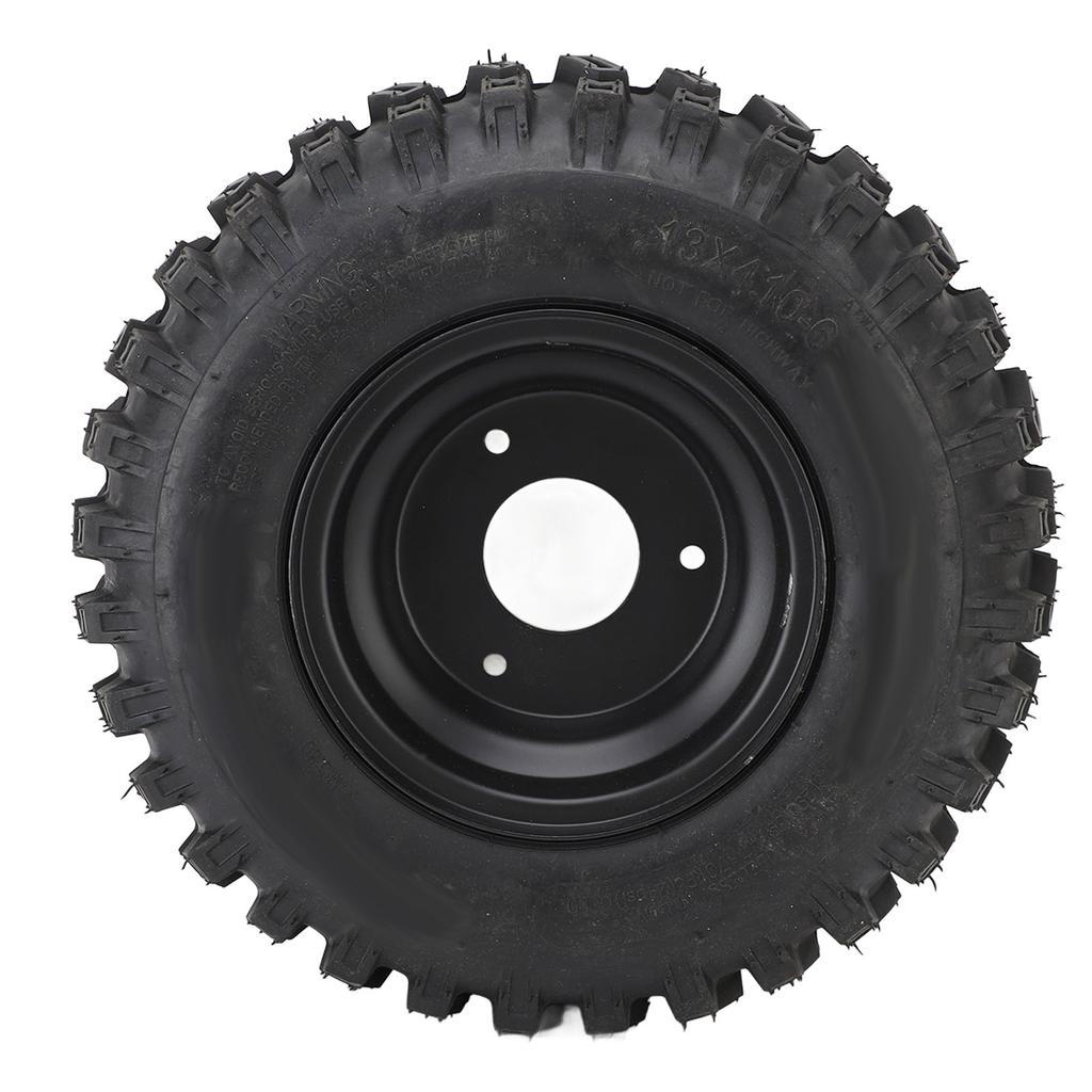 13x4.1 6 Tubeless Tire with Rim Explosion Proof 6 Inch Vacuum Tyre for ATV Quad Off Road Go Kart Golf Cart Mini Bike
