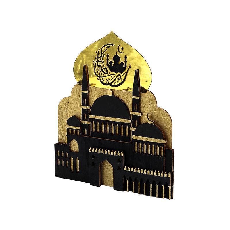 

Hot Selling Wooden Moon Middle East Festival Ornaments - New Wooden Crafts Led Lights Home Decoration Gift Ornaments 2026