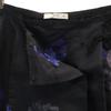 PRADA made in Italy Floral Midi length Wrap skirt 38 black Women Used