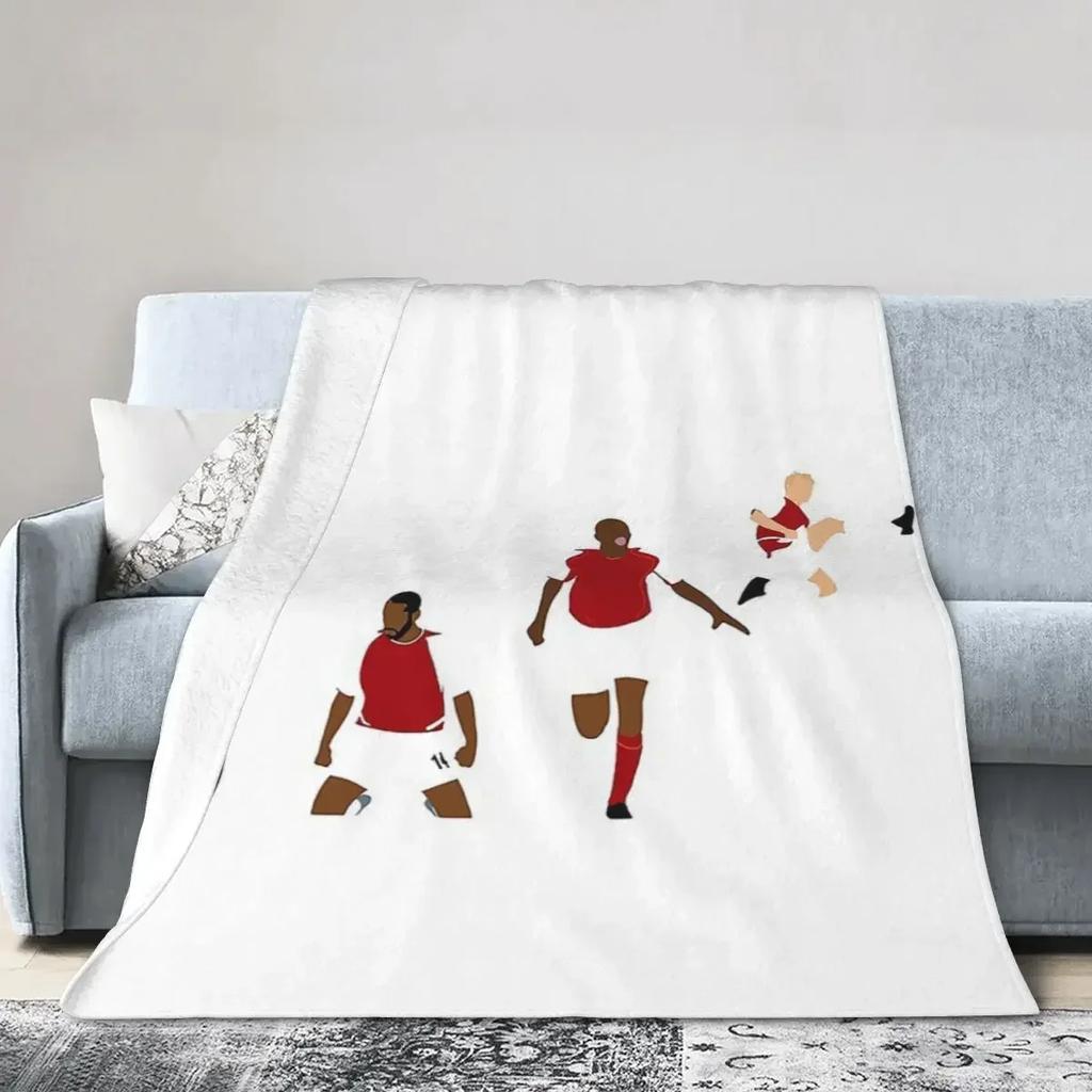 Arsenal Invincibles Minimalistische Kunst Decken Weiche Warme Flanelldecke Überwurfdecke Bezug für Bett Wohnzimmer Picknick Reise Zuhause Couch