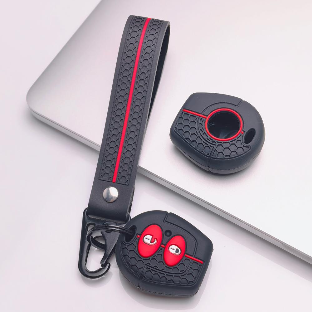 Key Fob Cover for Volkswagen Golf Passat Polo Jetta A4 Bora B5 9N Lupo Sharan with Keychain Anti-Scratch Guard Shockproof Protection