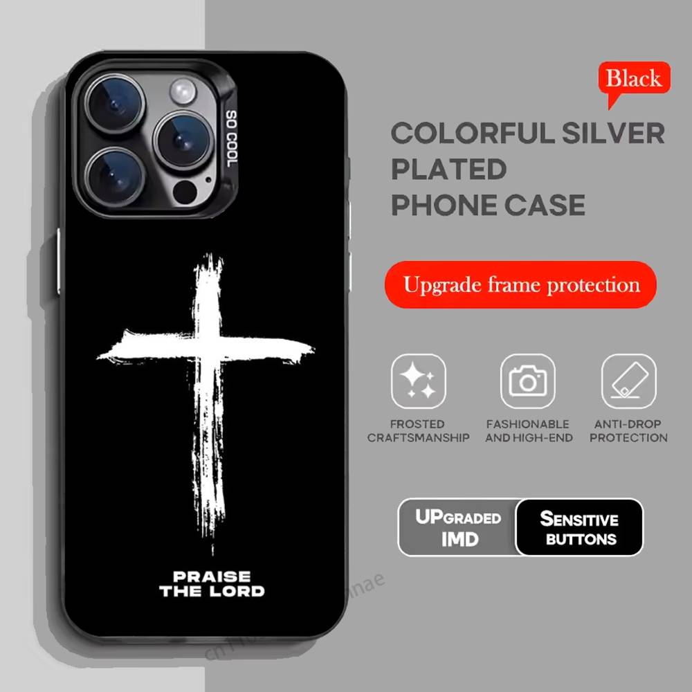 Bible Jesus Christian Cross Phone Case for iPhone 15 16 Pro Max  Air SE 11 13 Pro 14 Plus 12 11Pro 15Pro Max 16e Cover