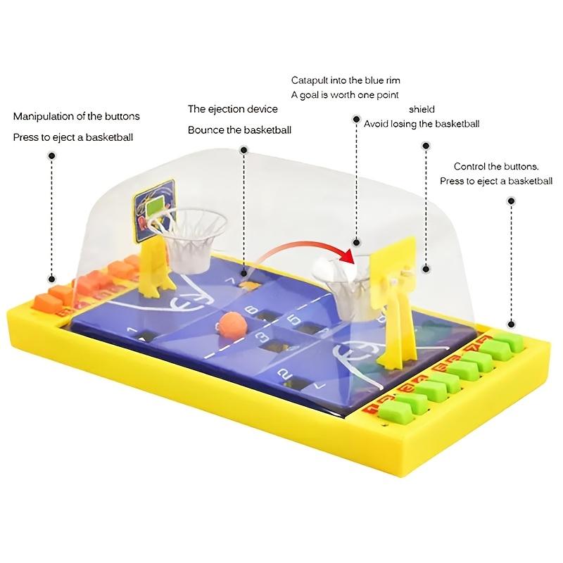 Two-player Button Ejection Mini Basketball Court, Tabletop Game, Suitable for Party Activities, Christmas and New Year