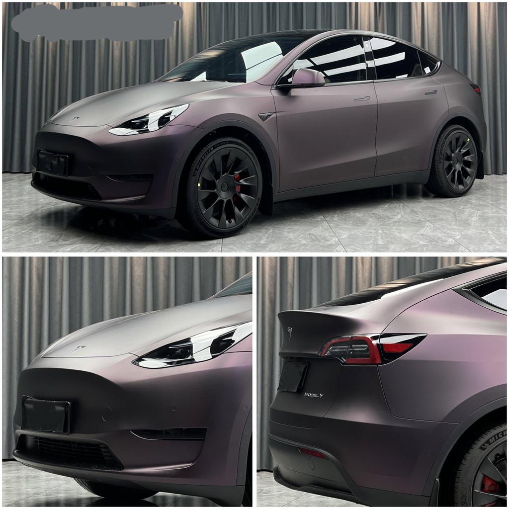 75cm x 152cm Folie Vinil Ultra Mat Violet Magic Închis Autocolant Mașină Motocicletă Autocolante de Interior Decalcomanii Foaie Rulou