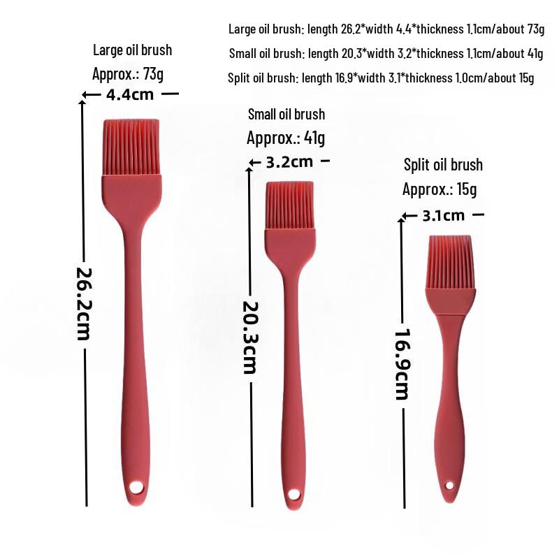 Silicone Baking & BBQ Brush Set