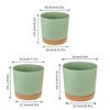 Plastic Flowerpot Flower Plant Pot Balcony Courtyard Potted Plants Bonsai Flowerpot with Drainage Home Garden Tray macetas