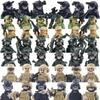 Blocuri de construcție Forțe Speciale Commando Fantomă Figurine Soldați Armată Armă Militară Vestă Cărămizi Accesorii Jucării pentru Copii