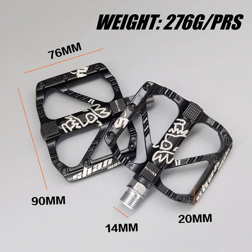 Ultralight MTB Bicycle Pedals Non-slip Mountain Mtb Platform Pedals Aluminum Alloy MTB Flat Pedal Folding Road Cycling Parts
