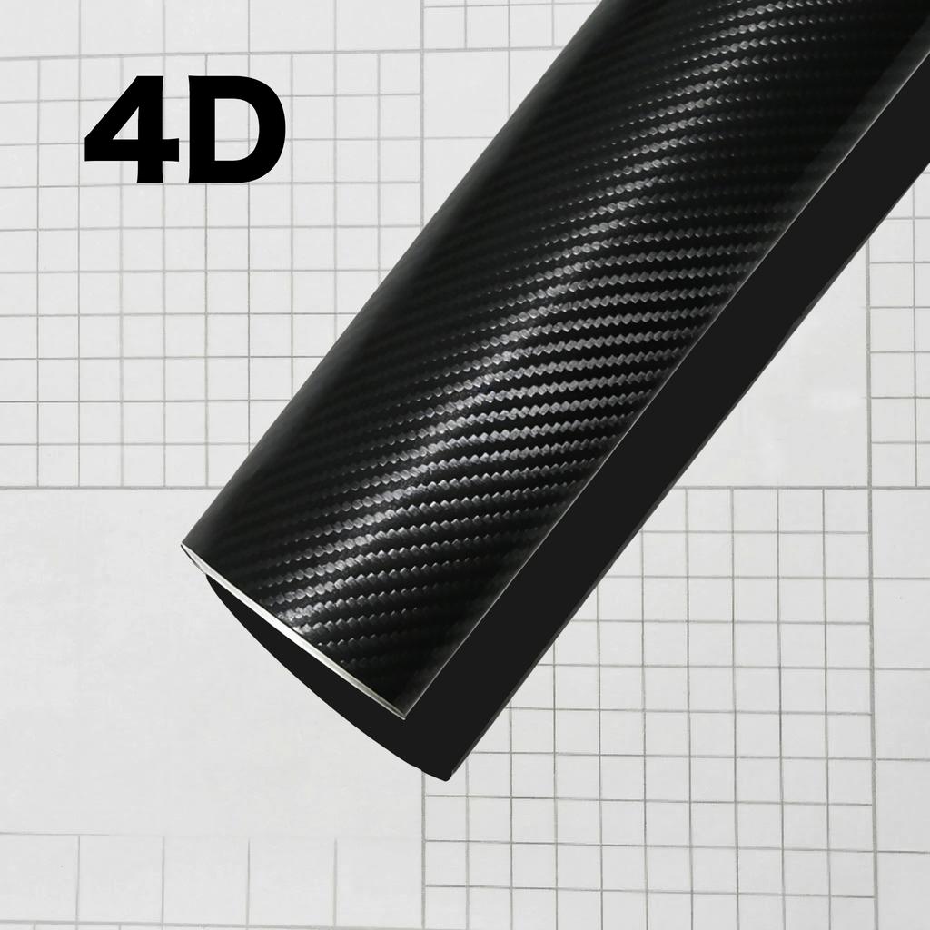 1-6m Carbon Fiber Car Body Vinyl Wrap Matte Accessories Glossy Black Sticker 3D 4D 5D 6D Auto Foil Cover Decoration Film