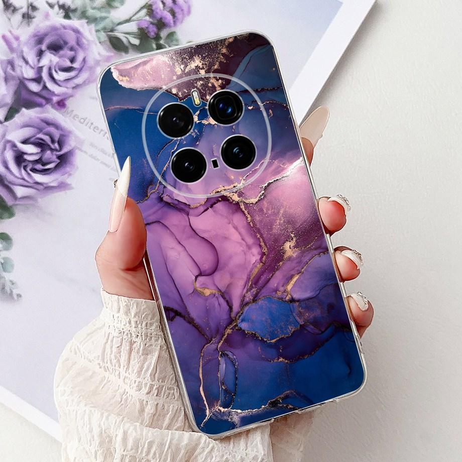 Soft Liquid Silicone Back Cover For Honor Magic 7 Pro Magic6 Lite Magic 5Lite Phone Case Marble Gothic Style Cartoon Clear Coque