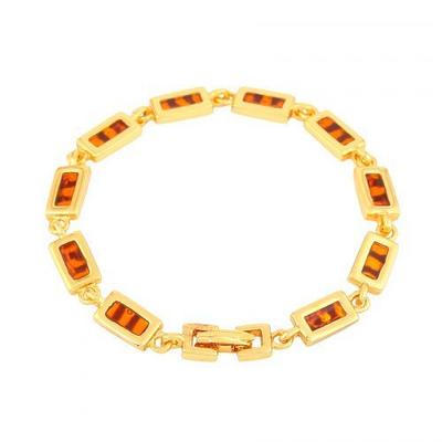 Women's Bracelet Made of Brown Stone