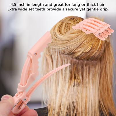 5 Stück rutschfeste Haarspangen, Friseur-Styling, Abteil-Krokodilklemmen