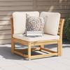 VidaXL Garden Corner Sofa with Cushions, Seat with Backrest, Outdoor Patio Backyard Furniture, Wood 366488