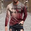 Halloween Printed Men's Long-sleeved Top T-shirt Casual Daily Wear