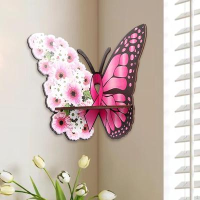 Butterfly Corner Shelf Float Storage Rack Versatile Decorative Wall Mounted Display Stand for