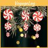Holiday Round Festive Candy Hanging Ornaments Set For Christmas Tree Decor