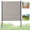 3 Ft W X 4 Ft H Metal Outdoor Privacy Screen PE-Coating Steel Pipes Privacy Fence Fence Panel for Outside Backyard Garden Patio