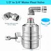3 Pack Water Float Valve 1/2" To 3/4'' Auto Shut Off Water Tank Float Valve 304 Stainless Steel Fully Automatic Level Control for Pool, Livestock