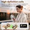 Fashionable Clip Wireless Headphones With Handbag‑,Open Ear Clip Earbuds,Cute Removable Earring Luxury Leather Texture,Bluetooth 6.0,Led Hd Display