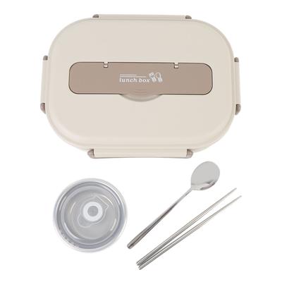 1500ml Lunch Box with Utensils and Soup Bowl Multi Compartments 316 Stainless Steel Lunch Food