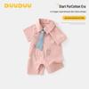 DUUDUU Summer Short Sleeve Newborn Romper - Class A Baby Bodysuit
