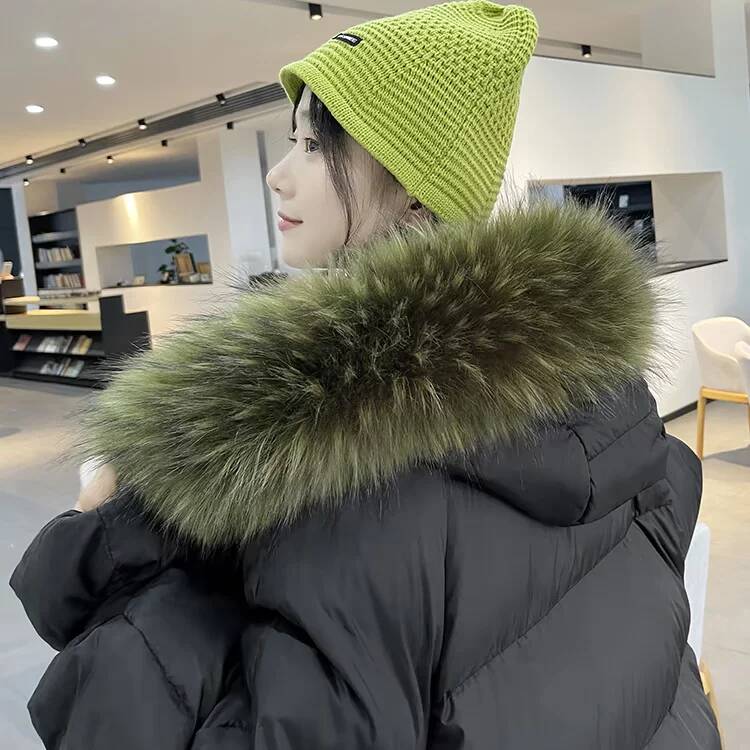 Faux Fur Collar Detachable Fluffy Plush Fake Fur Trim Coat Jacket Winter Warm Decorative Fur Collar Women Garment Accessories
