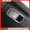 Stainless Steel Car Glove Box Handle Sticker Cover Trim for Volkswagen VW T-ROC Troc 2018    2022